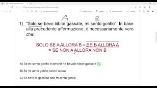 Quiz di logica per concorsi condizioni necessarie e ragionamento verbale [upl. by Yalhsa]