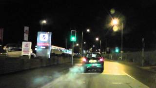 Driving At Night Along Bromyard Road St Johns Worcester England 18th December 2011 [upl. by Hadsall961]