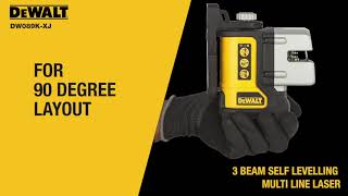 DEWALT DW089KXJ  3 BEAM LASER  MULTILINE [upl. by Utir]