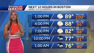 Kelly Ann Cicalese  WCVB 5 Weather Montage  10 July 2024 [upl. by Gilliam976]