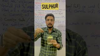 Sulphur as a Hydrophobic element chemistryshorts scienceexperiment youtubeshorts [upl. by Petuu]