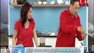 DR FERIDUN KUNAKTAN AĞIZ YARALARINA DOĞAL GARGARA TARİFİ [upl. by Prichard]