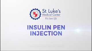 Insulin Pen Injection English version [upl. by Tamera161]