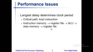 MIPS Pipelined Datapath and Control Lecture 1 an overview Monday 1082020 [upl. by Elka129]