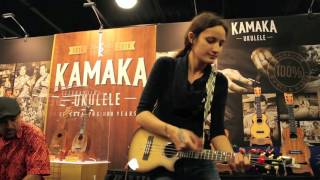 KAMAKA Ukulele NAMM 2016 Taimane Gardner [upl. by Acisej]