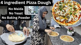 Rice Pizza Dough  No Maida No Yeast  SHOCKING RESULTS 😮 [upl. by Severen744]