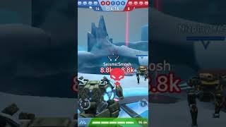 Disc Launcher 8 auto target wont leave opponent MECH ARENA shorts mecharena [upl. by Rednav921]