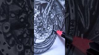 Bike 🏍️ drawing spellofdrawing art skach drawing shorts bike bikedrawing [upl. by Nerw320]