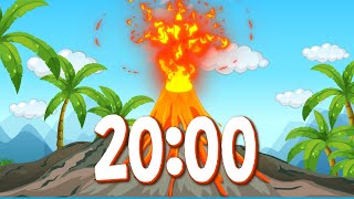 20 Minute Timer VOLCANO Explosion 🌋 Countdown with sounds [upl. by Madalena]