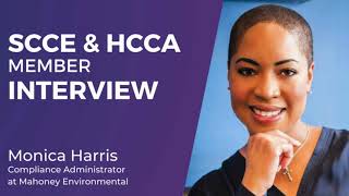 SCCE amp HCCA Member Interview  Monica Harris [upl. by Nnawtna359]