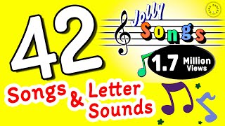 Phonics for Kids  Jolly Phonics Songs  Letter Sounds  42 Letter Sounds  Learn through Songs [upl. by Granny]