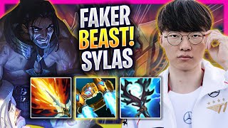 FAKER IS A BEAST WITH SYLAS  T1 Faker Plays Sylas MID vs Talon  Bootcamp 2024 [upl. by Airdnas]