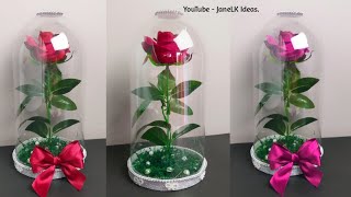 Hazlo Para el DIA DE LA MADRE Reciclando Una Botella Plástica  Rosa Encantada  Diy Mothers day [upl. by Gersham]