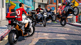 GTA V VIDA REAL  PIÃO NO MORRO COM MEUS AMIGOS NAS MOTOS DA POLICIA🔥 [upl. by Kyl]