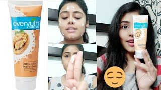 How to use scrub  Everyuth scrub  Everyuth exfoliating walnut scrub Review  Best Scrubs in India [upl. by Asseret]