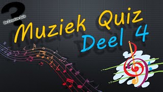 MUZIEK QUIZ Deel 4 25 verschillende vragen over en met muziek [upl. by Nodnas]