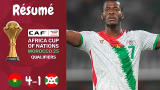 Résumé Burkina Faso VS Burundi  Qualifications Can 2025 Journée 3 [upl. by Acinej]