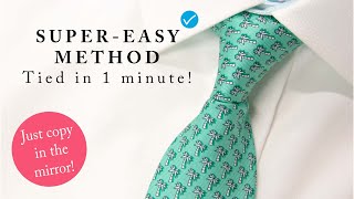 How to tie a tie  VERY simple and easy tie knot for beginners [upl. by Erasmo537]