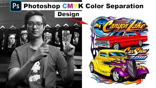 How to Color Separate Basic CMYK in Photoshop [upl. by Wesle]