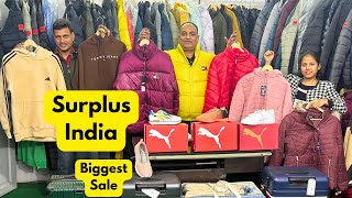 Surplus India Biggest Sale  100 Original Jackets Hoodies Sweatshirt Blazers Blanket Shoes etc [upl. by Lapo698]