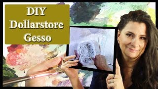 Diy Dollarstore Gesso [upl. by Gurl]