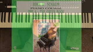 The Green Book  p39 Monkey Business  John W Schaum Piano Course PreA [upl. by Lepp371]