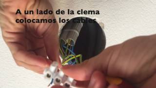 Como cambiar una dicroica halógena por una bombilla LED GU10 [upl. by Aicissej463]