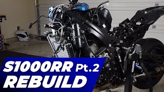 2024 BMW S1000RR M Package  WRECKED Bike REBUILD  Part 2 [upl. by Huei]