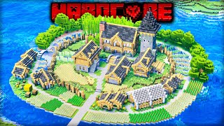 I Built the ULTIMATE ISLAND BASE in Minecraft Hardcore [upl. by Bourn]