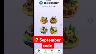 Vertus Bot Combo Cards Today 17 September  Vertus Combo Cards  airdrop vertus code [upl. by Onifur]