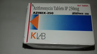 Azithromycin tablets IP 250 mg Azivista 250mg Cadila [upl. by Stanfill]