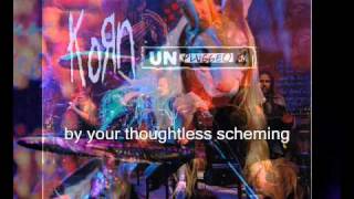 korn Unplugged Thoughtless with lyrics [upl. by Anisamoht]