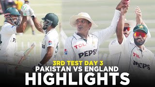 Full Highlights  Pakistan vs England  3rd Test Day 3 2024  PCB  M3G1K [upl. by Drawd]