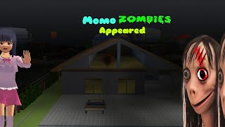 Momo Zombie appeared at Mios house😱Sakura school simulator horror drama [upl. by Jill]