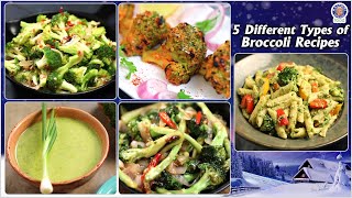 5 Tasty Broccoli Recipes to Try  Different Types of Broccoli Recipes  Broccoli ki Sabji ki Recipe [upl. by Philipson]