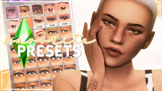 My Favorite CAS Presets  Links Included ⭐  The Sims 4 Custom Content Showcase [upl. by Huttan]