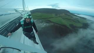 Millau Viaduct BASE jump First Slider Up First Gainer 8th jump [upl. by Teryl]