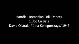 David Oistrakh  Bartók Romanian Folk Dances Sz56  1 Joc Cu Bata [upl. by Oilasor302]