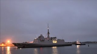 Frances last FREMM frigate Lorraine begins sea trials [upl. by Eirrotal757]