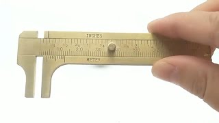 Brass Vernier Caliper Jewelry Measuring Tool [upl. by Auqenwahs]