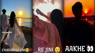 CHADARIYA JINI RE🥺JINI AAKHE👀BHINI YE BHINI💔SAD LOVE STATUSWHATSAPP STATUSAESTHETIC VIDEO [upl. by Aohk]