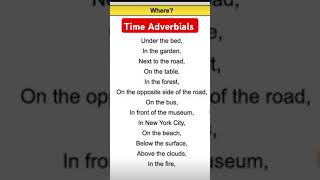 Time Adverbials  adverb Of Time englishgrammar tutorial englishtutorial shortsfeed grammar [upl. by Yesmar]