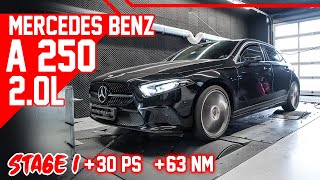 Mercedes Benz A 250  Softwareoptimierung Stage 1  100160 kmh amp Prüfstand  mcchipdkr [upl. by Hnid]