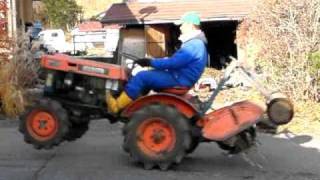 kubota tractor B6000 Wheelie [upl. by Ahsinawt101]