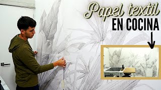 PAPEL TEXTIL EN COCINA ¡Fácil Limpieza PASO A PASO [upl. by Merv]