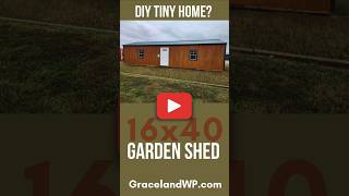 🔎16x40 Garden Shed quotEssentialquot by Graceland  DIY Tiny Home For YOU REELS [upl. by Allegra]