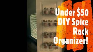 Inexpensive DIY Spice Rack Organizer using Closet Maid 2 Tier Racks Over the Door Pantry Organizer [upl. by Oinota730]