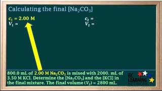 WCLN  Dilution Calculations  4  Chemistry [upl. by Hilaire]