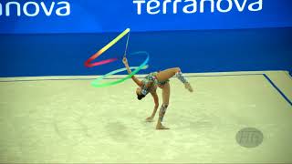 AVERINA Arina RUS  2017 Rhythmic Worlds Pesaro ITA  Qualifications Ribbon [upl. by Analah]