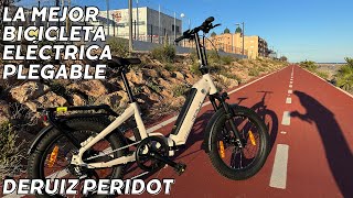 La MEJOR Bicicleta ELÉCTRICA Plegable que he Probado hasta HOY  Deruiz Peridot [upl. by Marge]